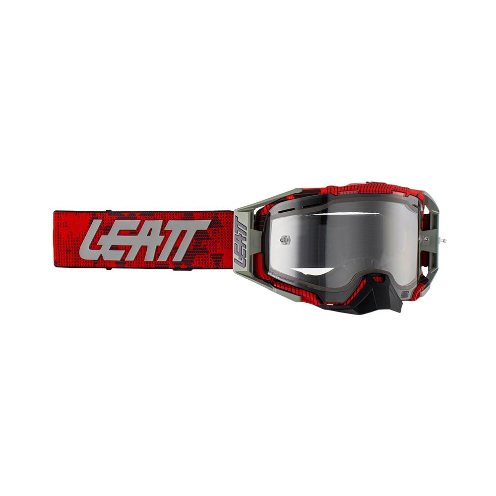 Leatt 2024 Goggles Velocity 6.5 Enduro Red - Clear Lens